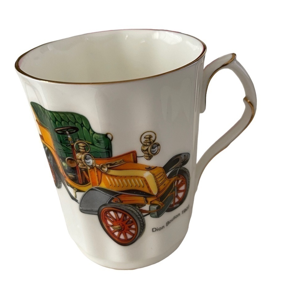 Royal Windsor coffee mug, Dion Bouton 1903 car.
